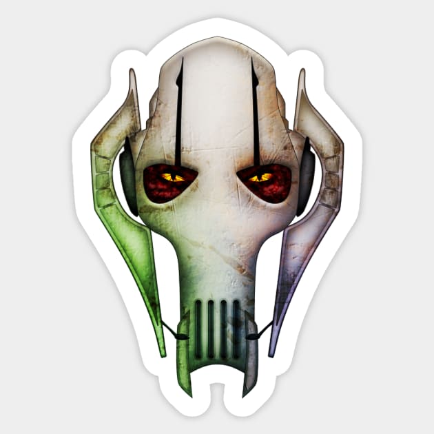 General Malaise Sticker by DavidWhaleDesigns